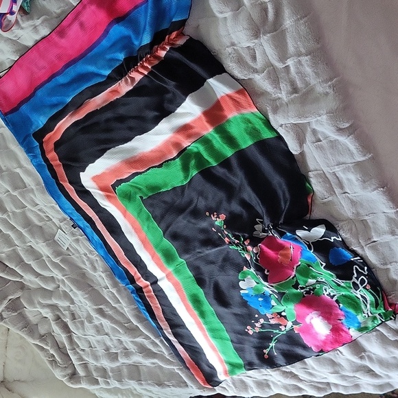 Bebe 100% SILK Asymmetrical Tunic Top/Dress | TAG ON NEVER WORN | Near Vintage - Picture 11 of 14